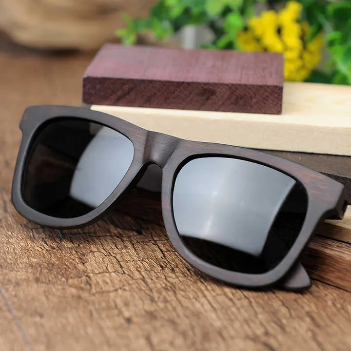 بوبو الطيور العلامة التجارية الرجعية الخيزران . Bobo Bird Brand Retro Bamboo Sunglasses
