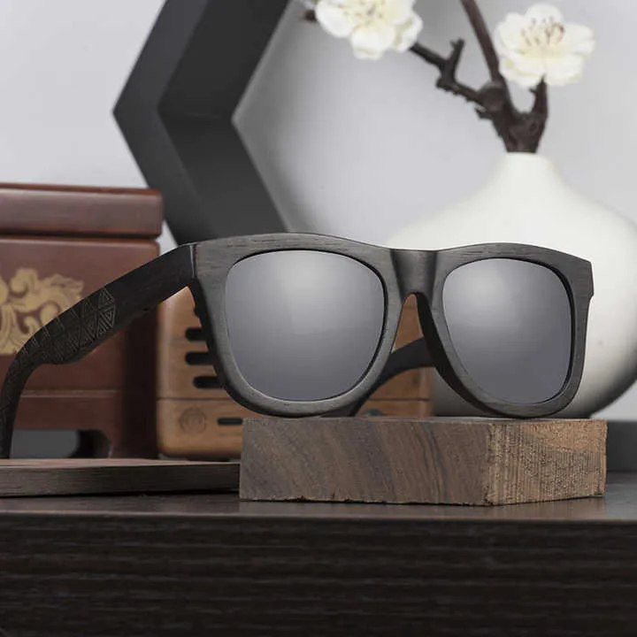 بوبو الطيور العلامة التجارية الرجعية الخيزران . Bobo Bird Brand Retro Bamboo Sunglasses