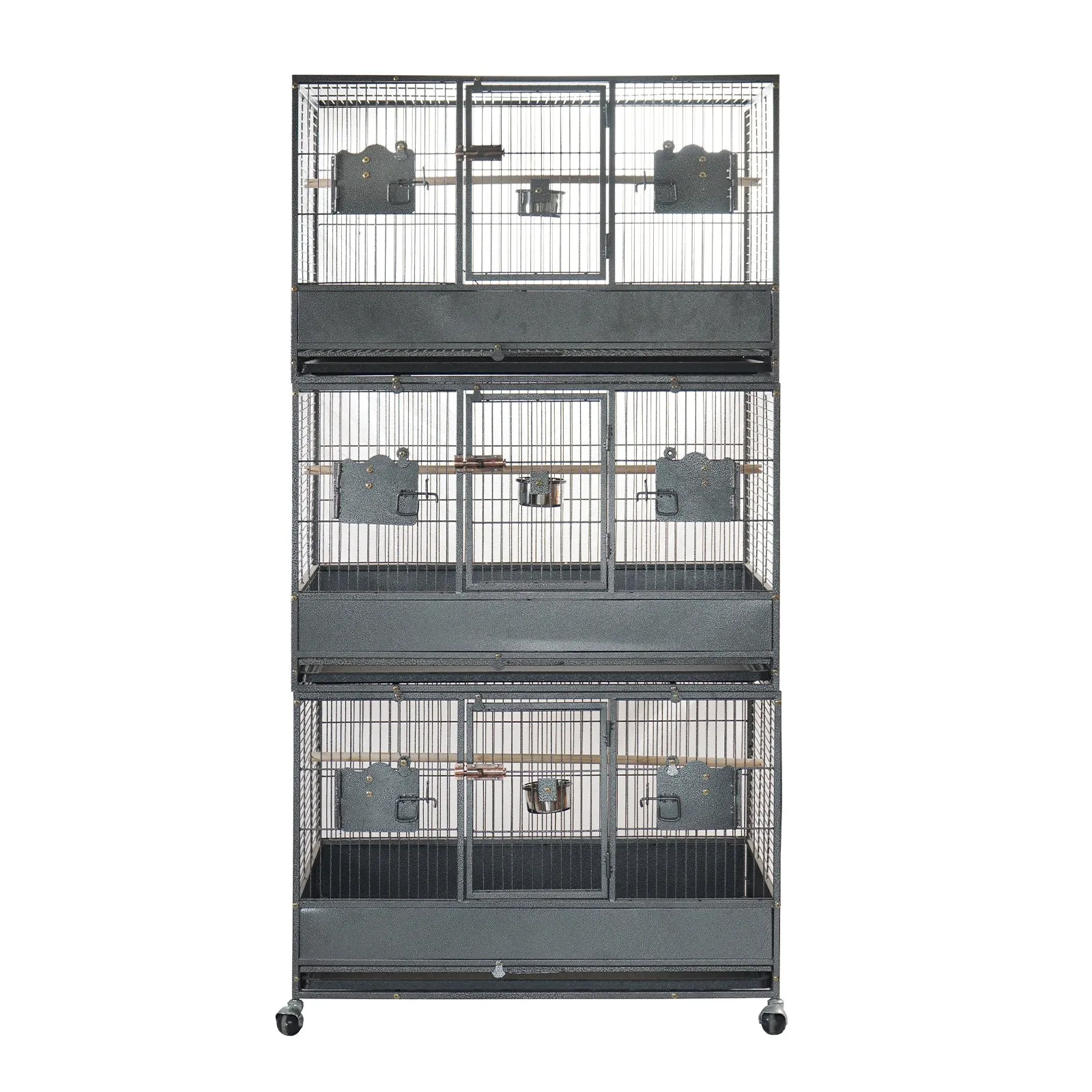 187cm XL Triple Stackers Breeding Bird Parrot Cage - Cockatoos Aviary | Bird Lover's Dream