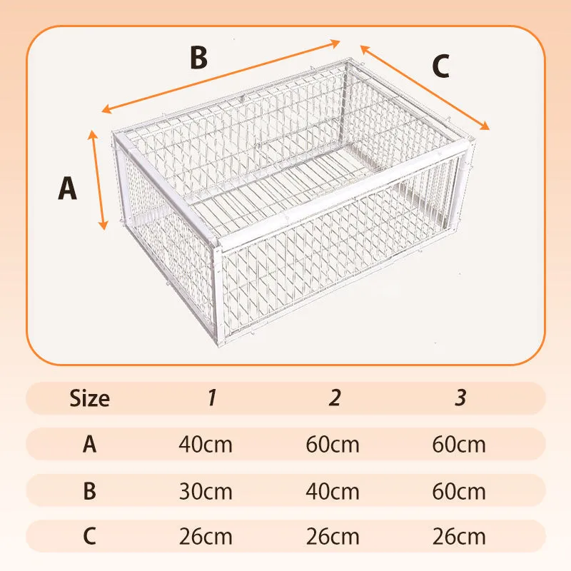 Auto Trap Humane Bird Cage-Entry Only, No Exit, With Base