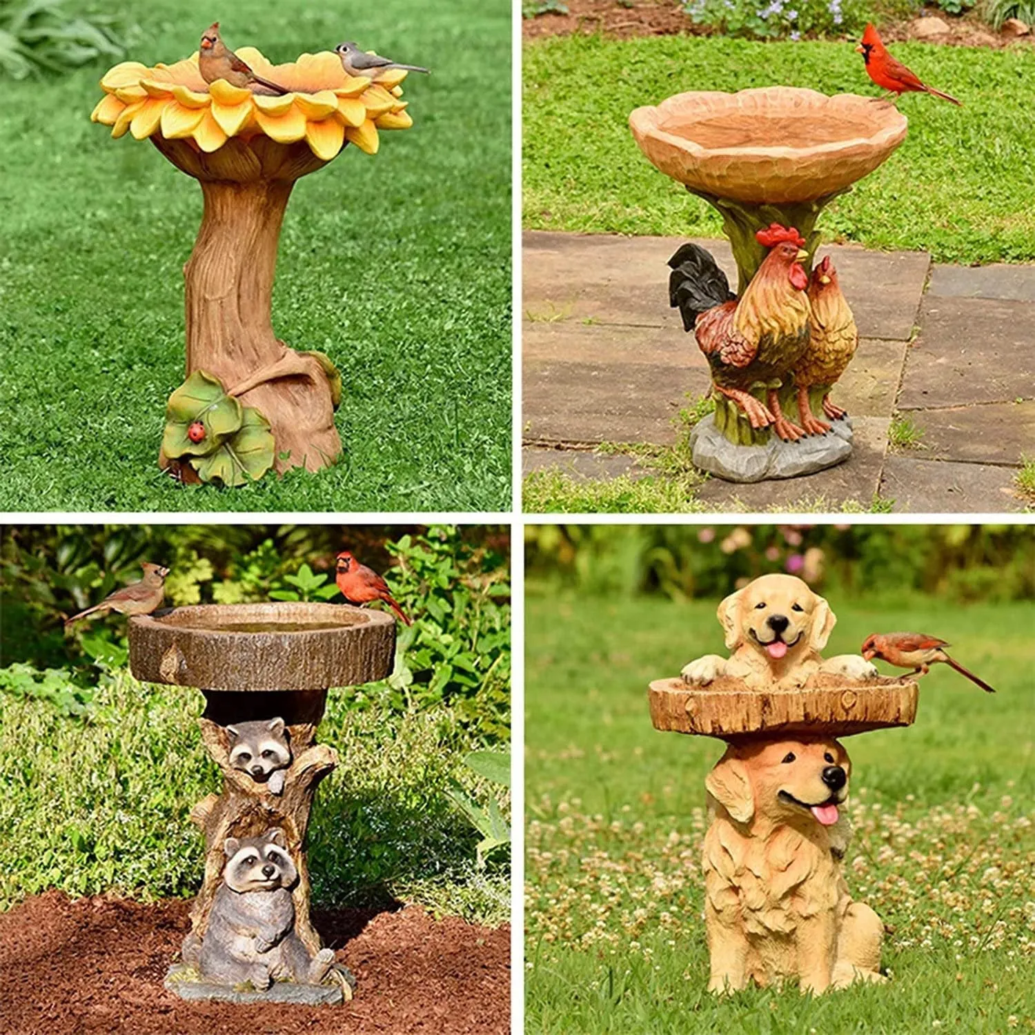 Christmas sale Sale 49% off - Creative Animals Sculpture Bird Feeder