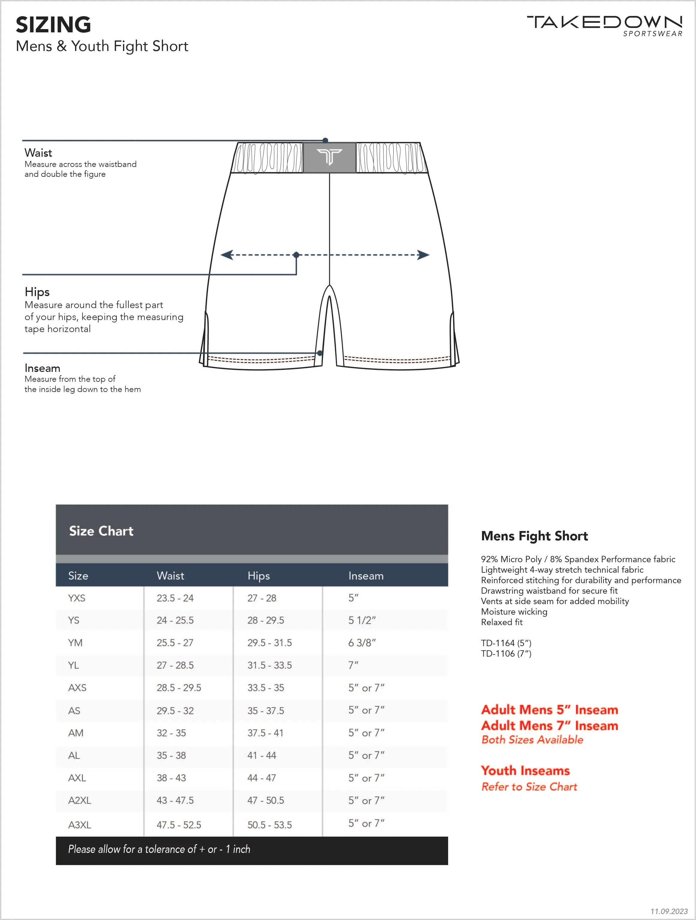 Free Bird Fight Jorts (5" Inseam)