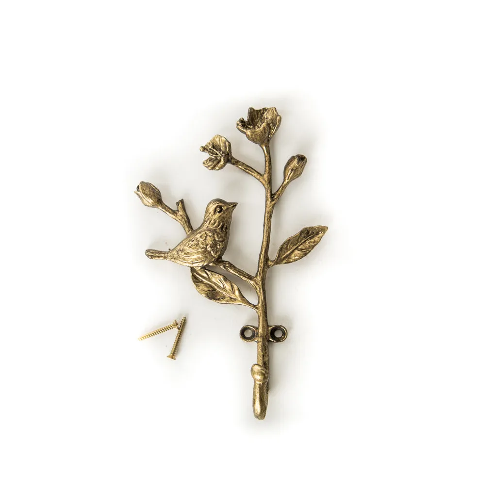 Gold Iron Bird Hook