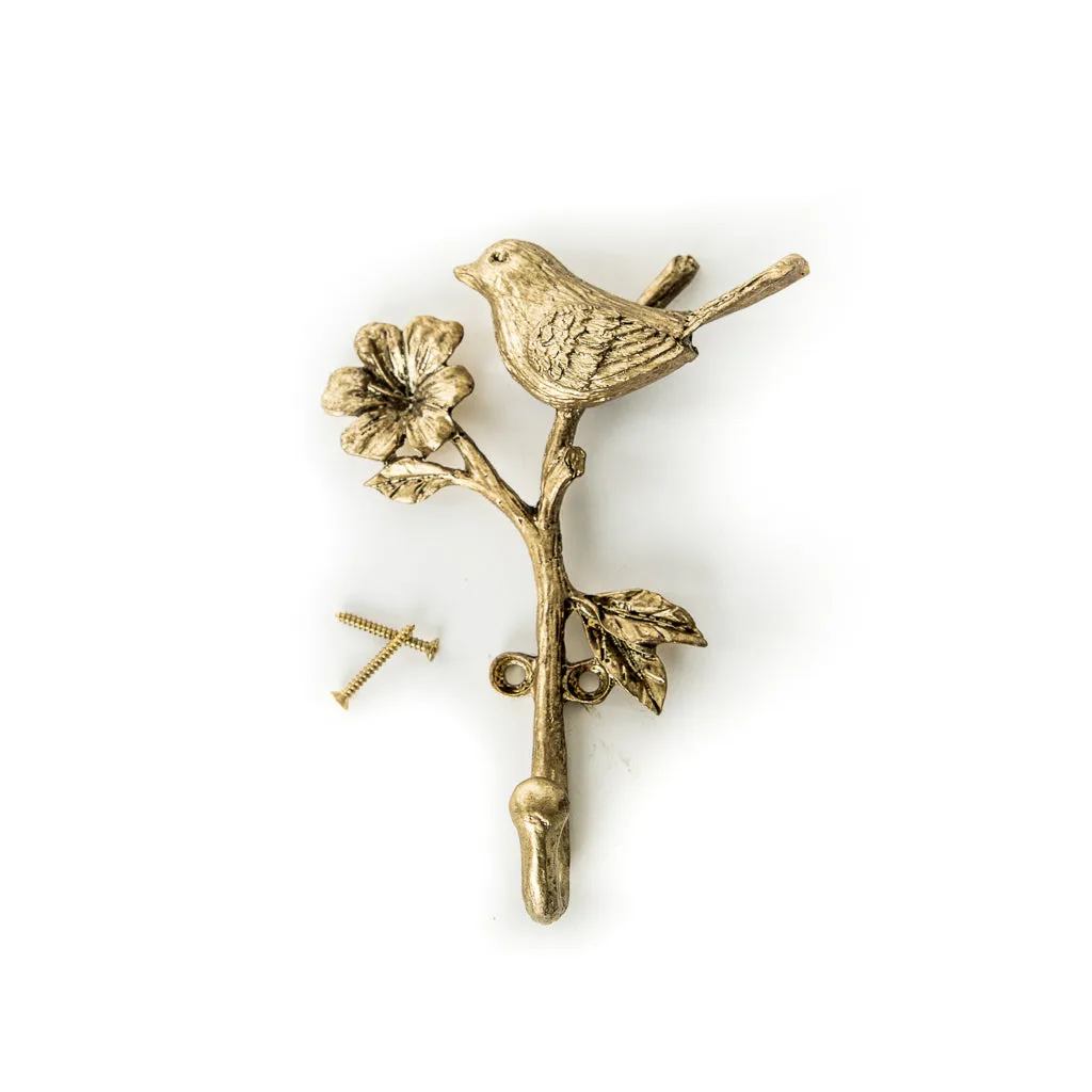 Gold Iron Bird Hook