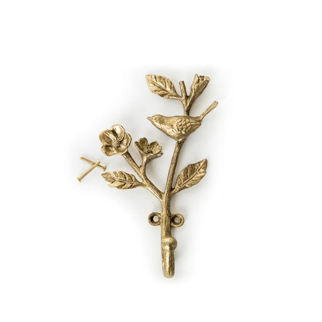 Gold Iron Bird Hook
