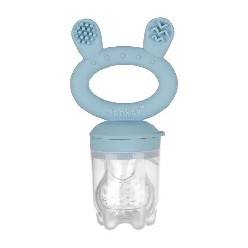 Haakaa Fresh Food Feeder and Cover - Sky Blue