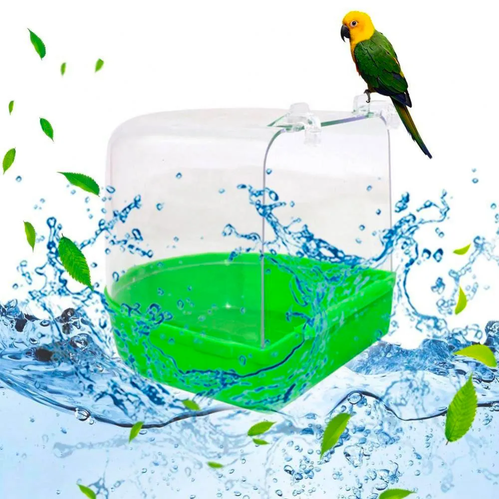 Plug-in parrot bath tub bird bath tub  skin peony munia and other small birds with bath tub pet cleaning products