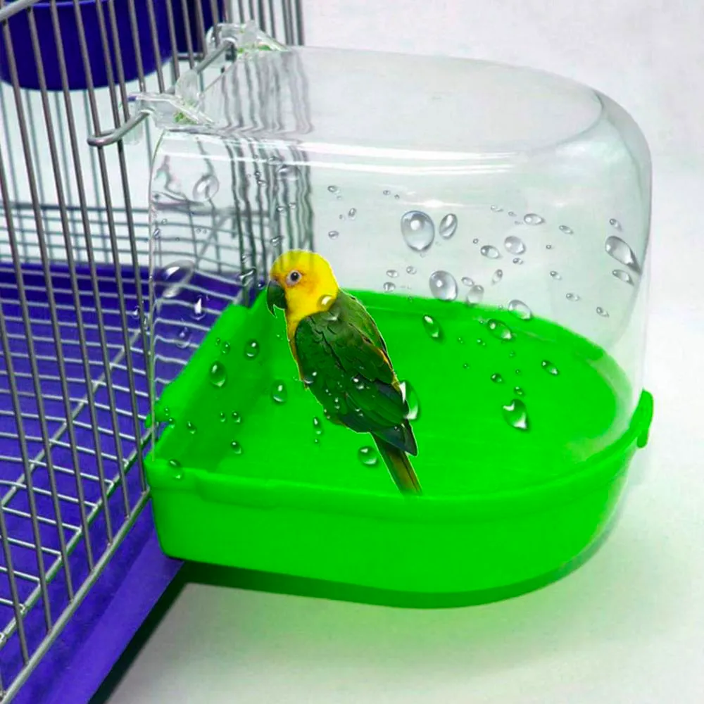 Plug-in parrot bath tub bird bath tub  skin peony munia and other small birds with bath tub pet cleaning products