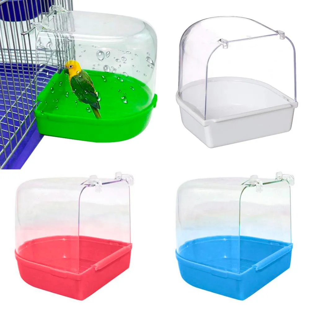 Plug-in parrot bath tub bird bath tub  skin peony munia and other small birds with bath tub pet cleaning products