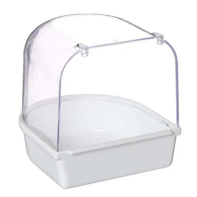 Plug-in parrot bath tub bird bath tub  skin peony munia and other small birds with bath tub pet cleaning products