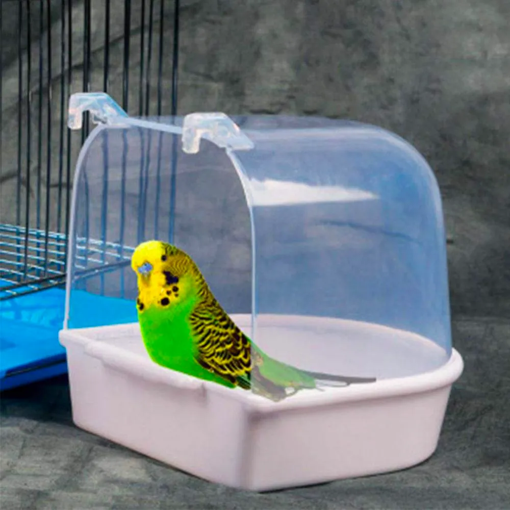 Plug-in parrot bath tub bird bath tub  skin peony munia and other small birds with bath tub pet cleaning products