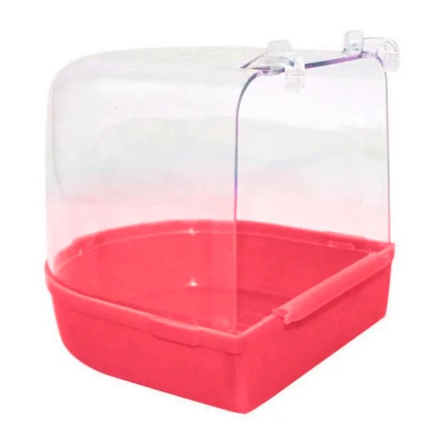 Plug-in parrot bath tub bird bath tub  skin peony munia and other small birds with bath tub pet cleaning products