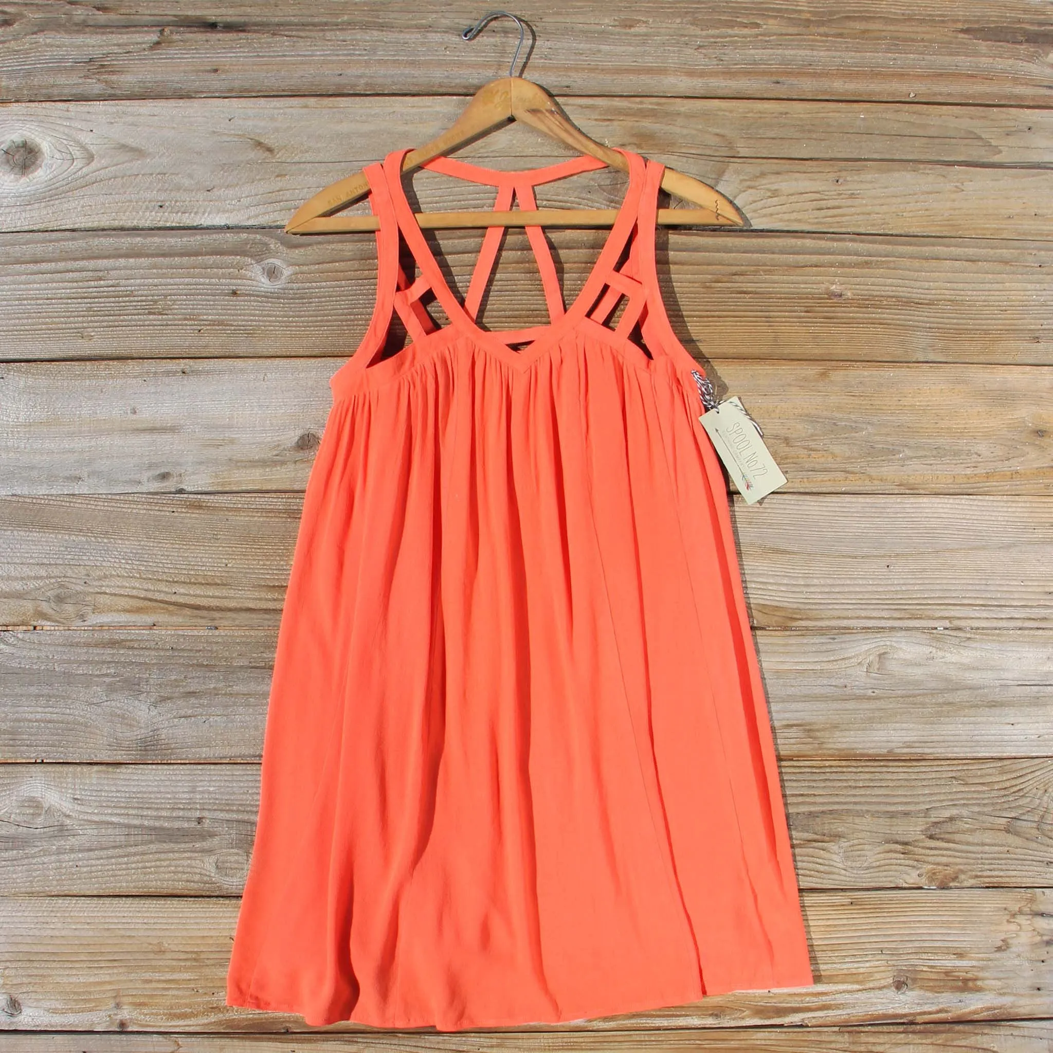 The Cage Dress in Orange