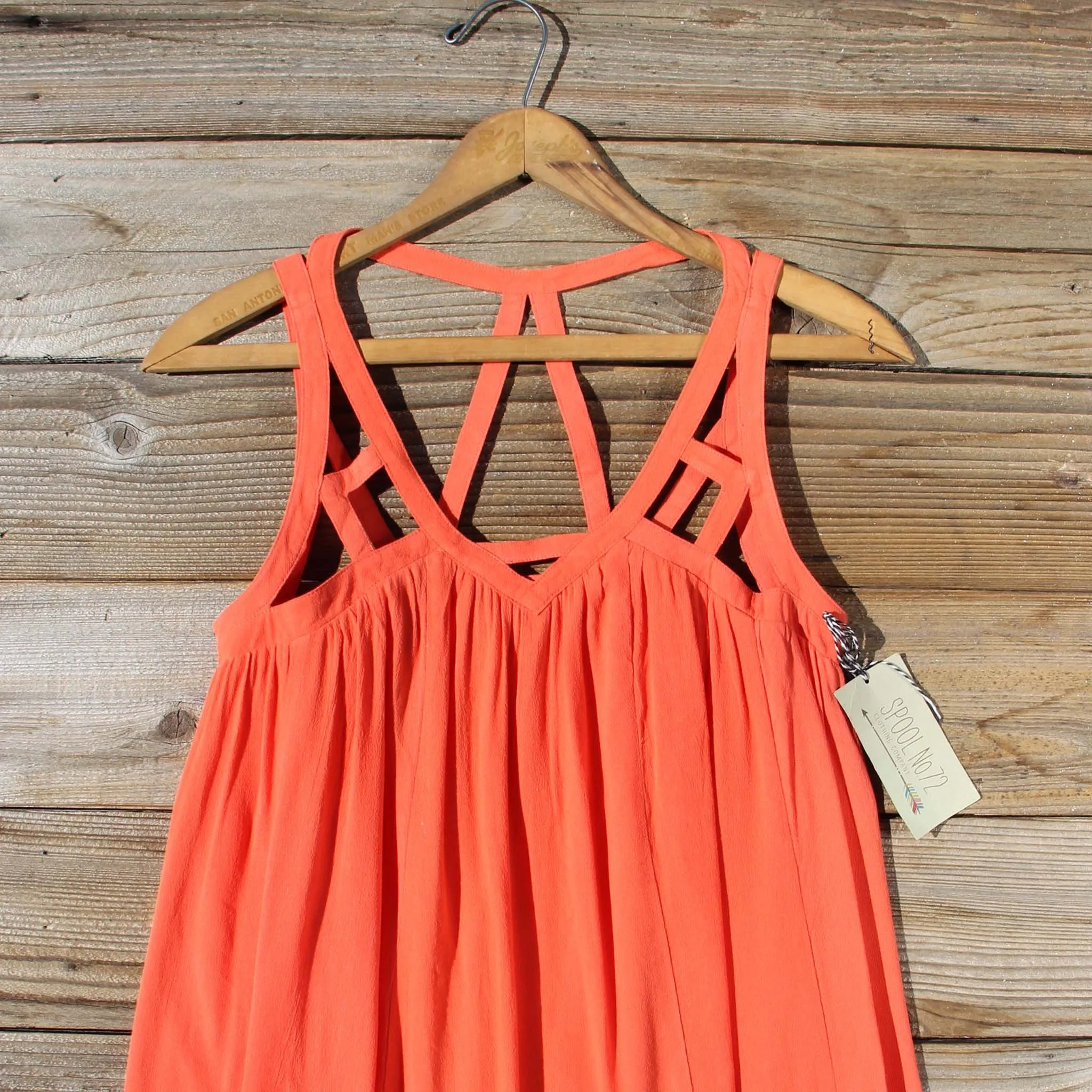 The Cage Dress in Orange