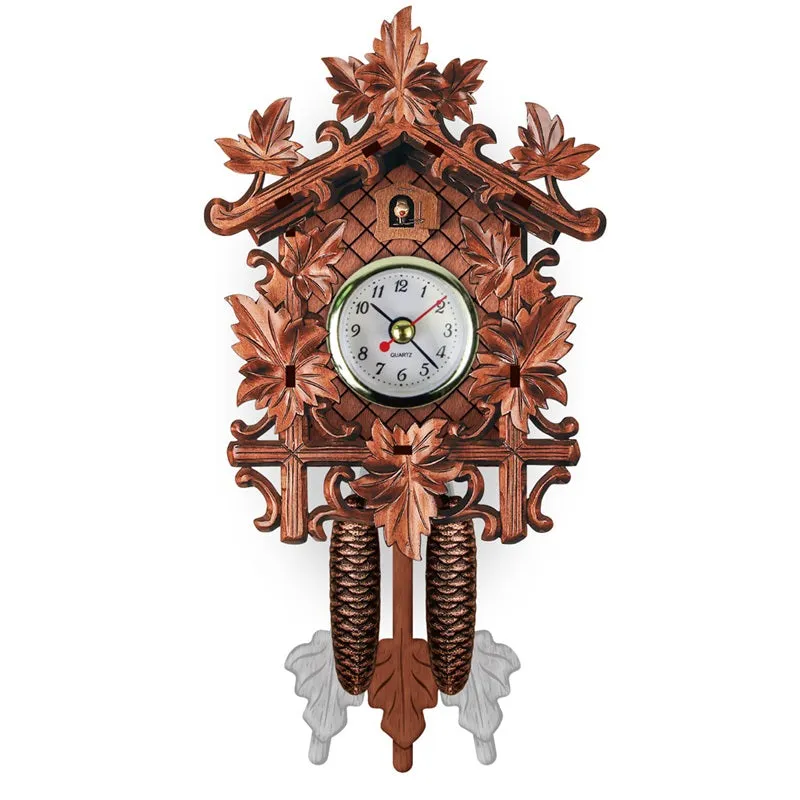 Vintage Wall Cuckoo Time Alarm Clock