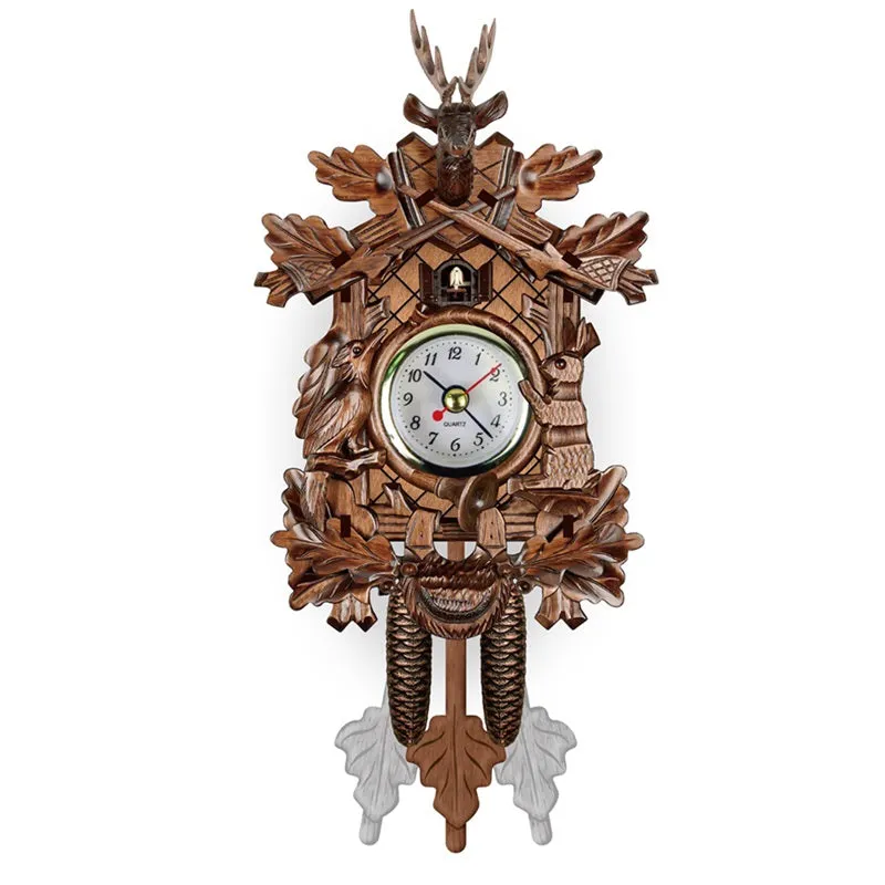 Vintage Wall Cuckoo Time Alarm Clock