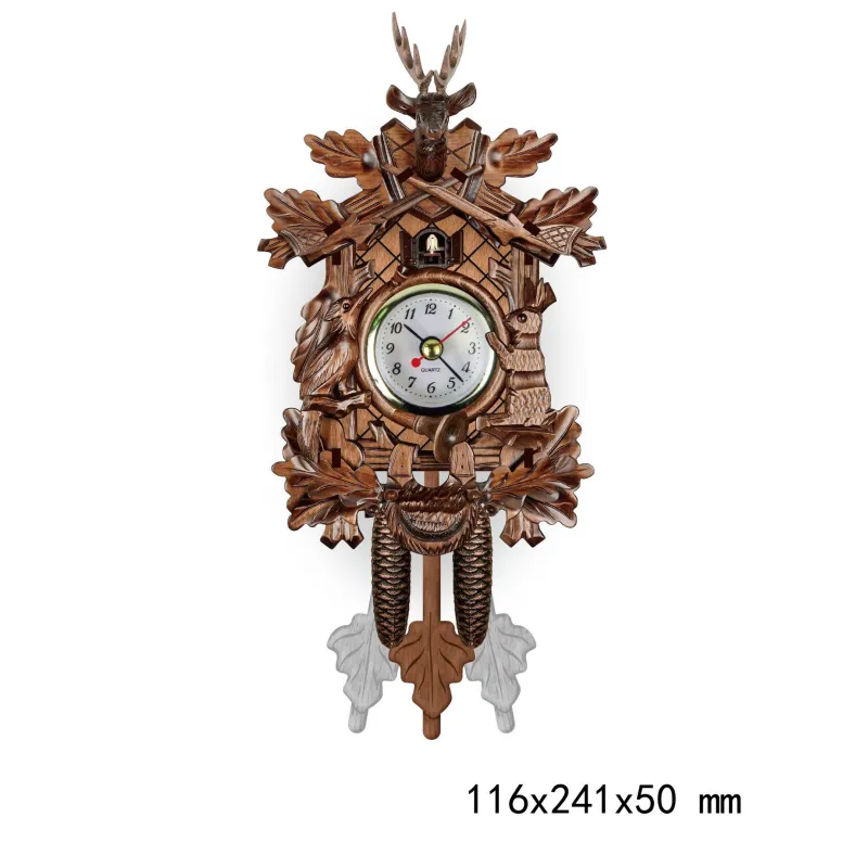 Vintage Wall Cuckoo Time Alarm Clock