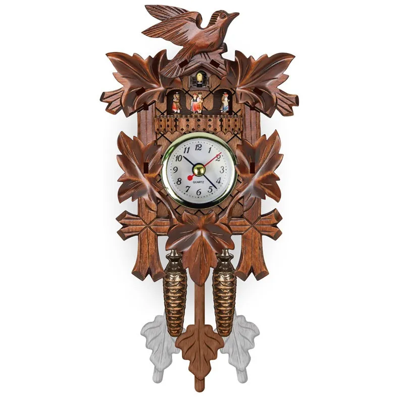 Vintage Wall Cuckoo Time Alarm Clock