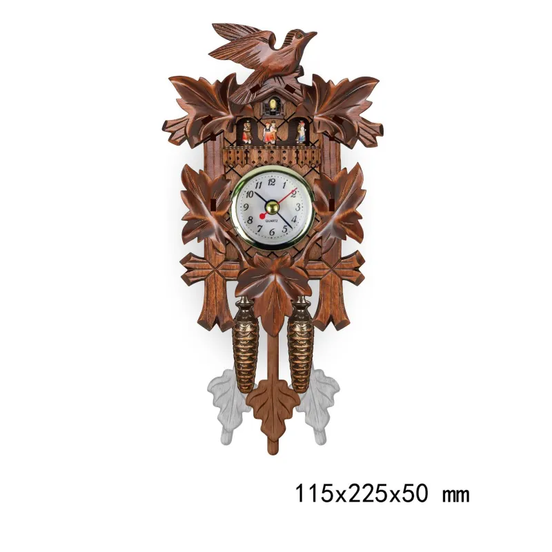 Vintage Wall Cuckoo Time Alarm Clock
